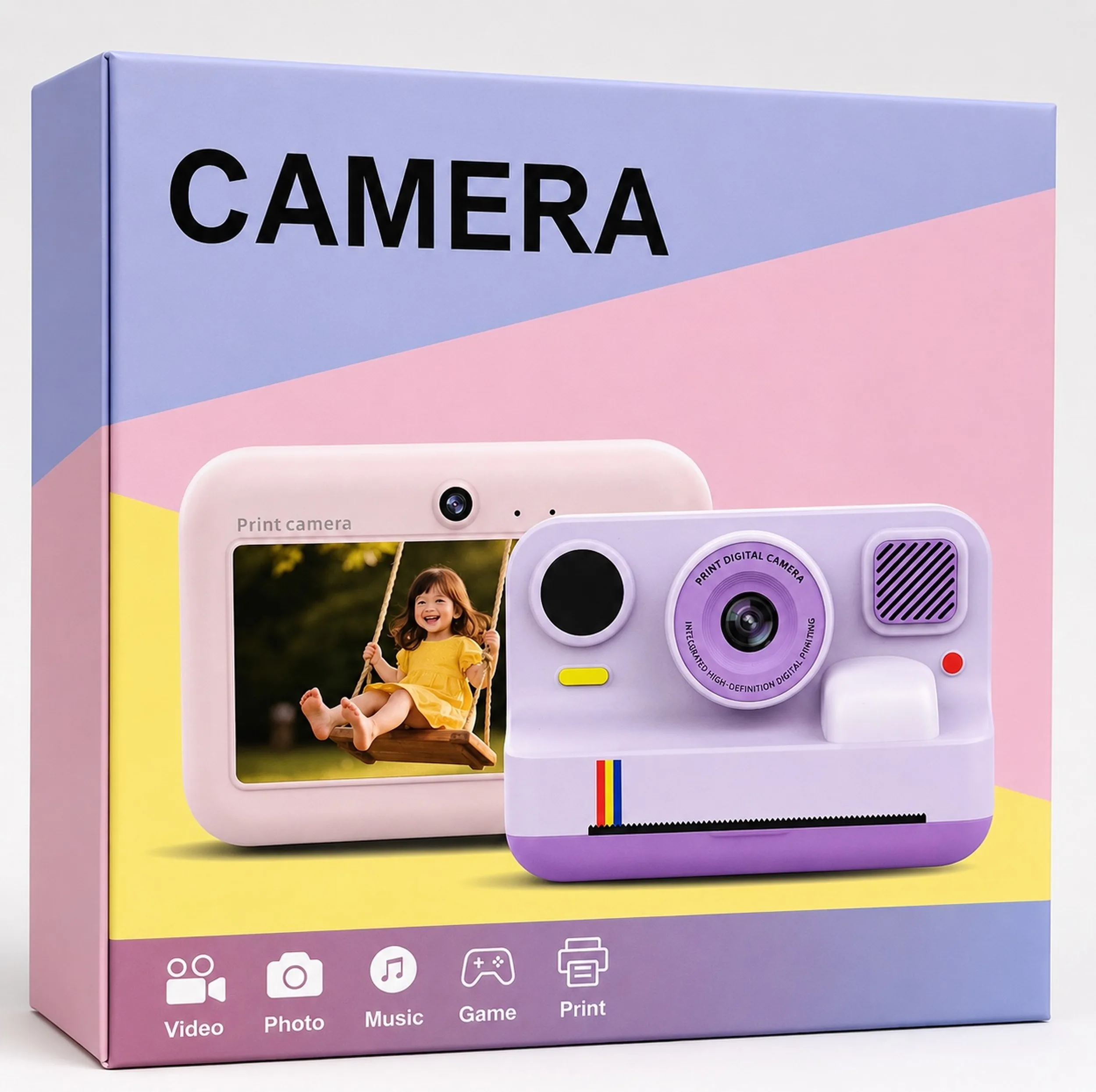 دوربین عکاسی چاپ سریع کودک مدل Kids Print Camera