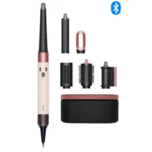 سشوار برس‌دار حالت‌دهنده 1300 وات دایسون مدل Airwrap id HS08 Straight+Wavy، موتور BLDC، وزن 630 گرم، دارای سری شانه‌دار، سری برس‌دار گرد پهن، کیف نگه‌دارنده، خشک‌کن ملایم، متمرکز‌کننده باریک، متمرکز‌کننده پهن با ویژگی فرکنندگی، صاف‌کنندگی، حجم‌دهندگی