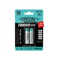 باتری قلمی اوریون مدل Turbo Ni-MH AA 650mAh Rechargeable بسته 2 عددی
