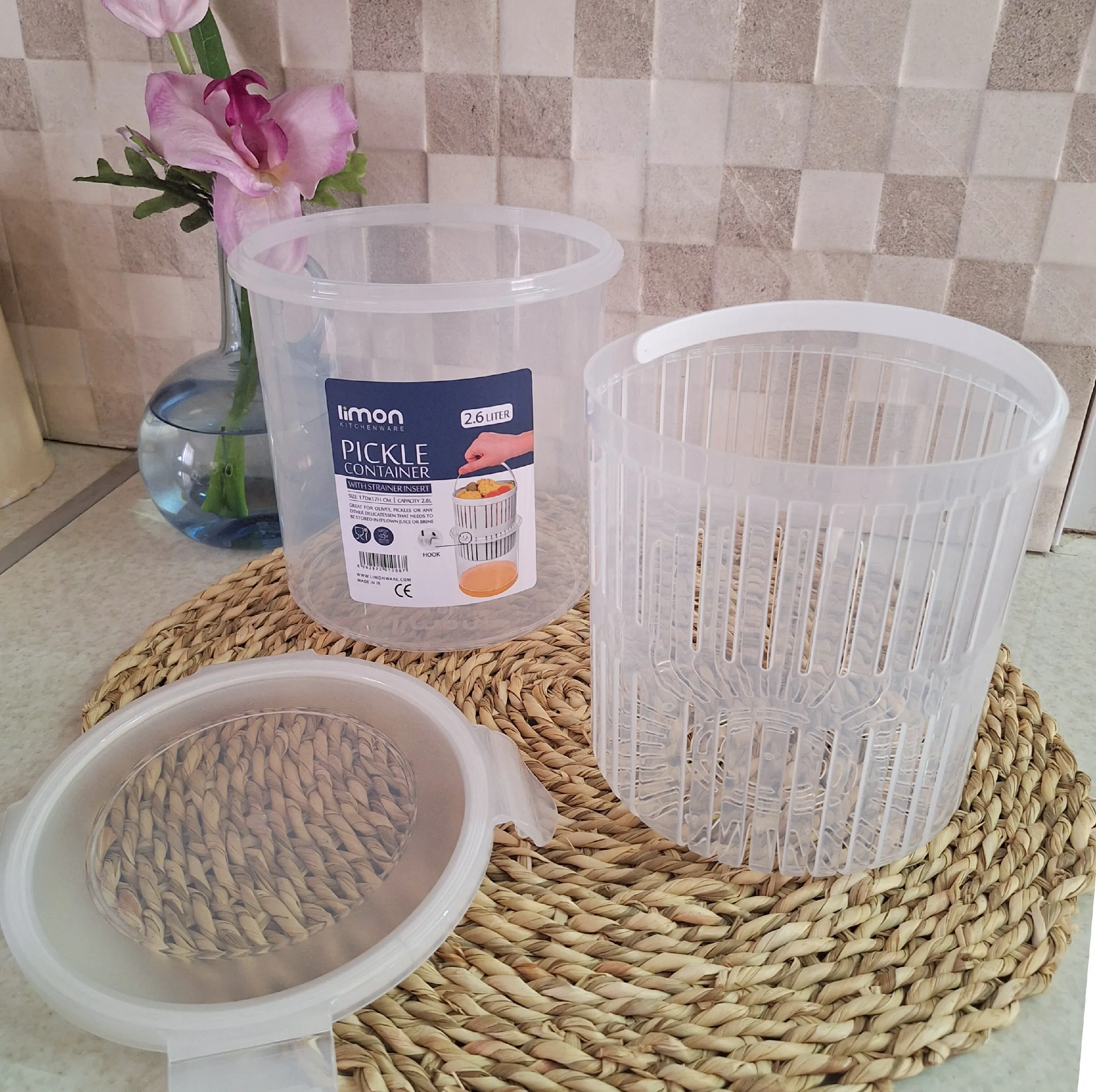 ظرف نگهدارنده لیمون مدل خیارشور و ترشی کد HS2428