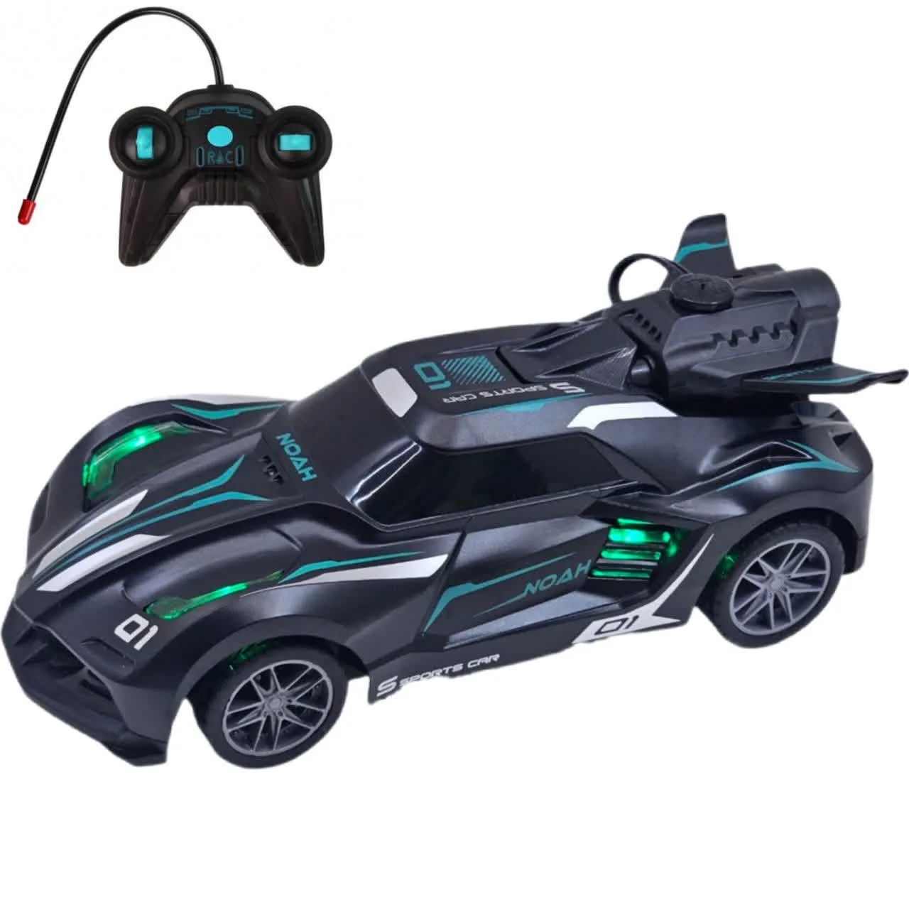 ماشین بازی کنترلی مسابقه‌ای مدل دودزا شارژی KMRC کد Dudza model racing control game machine K660-3A scale1:20 با حرکت چهار جهته، چراغ‌دار و مقیاس 1:20