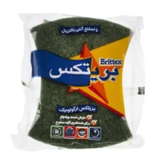 اسکاچ و سیم ظرفشویی بریتکس مدل ارگونومیک بسته 3 عددی