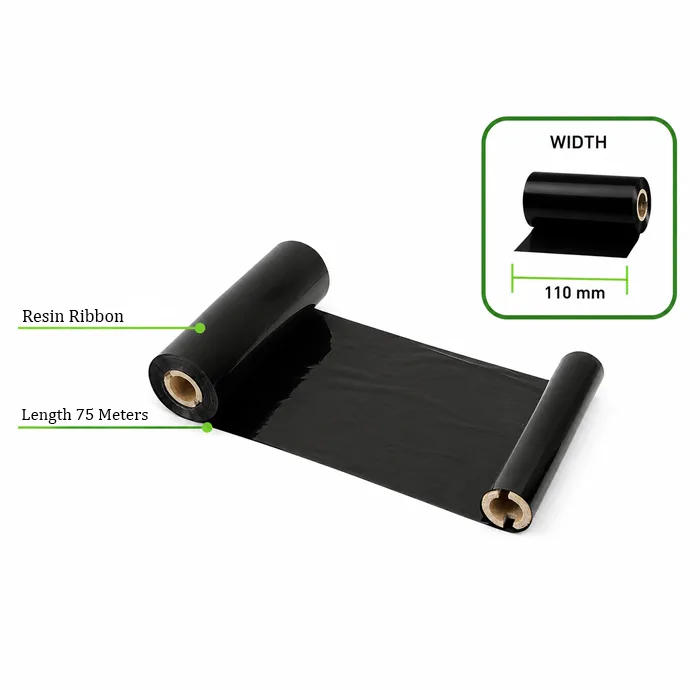 ریبون پرینتر لیبل زن مدل Resin 110mm x 75m