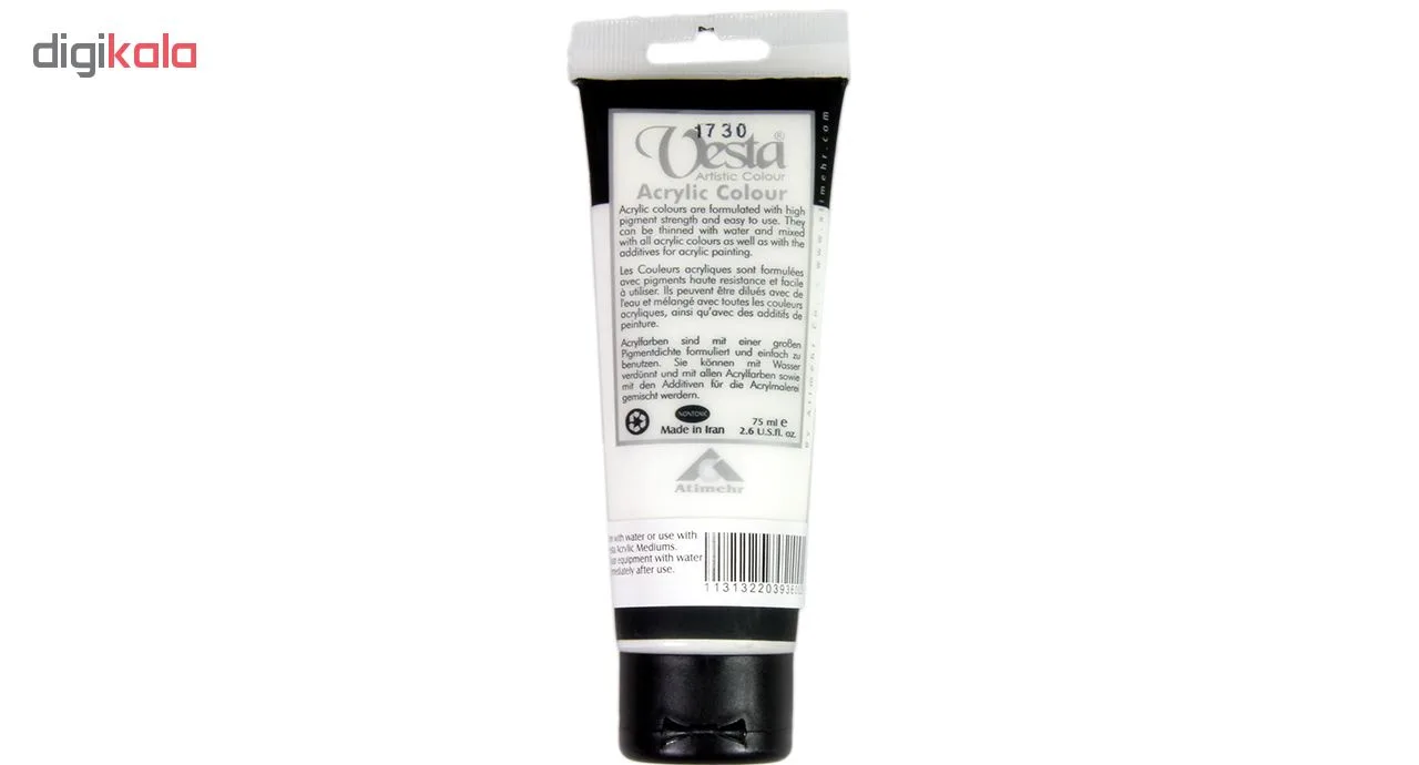 رنگ اکریلیک وستا مدل 40 Titanium White حجم 75 میلی لیتر