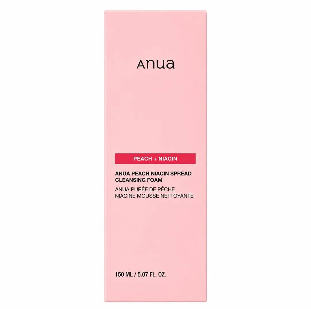 فوم شستوشوی صورت آنوا مدل Peach and Niacin مناسب برای انواع پوست حجم 150 میلیلیتر