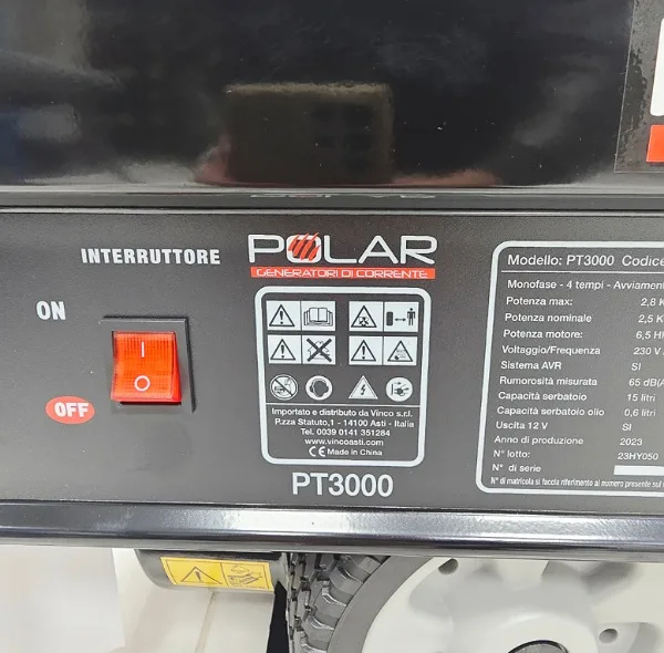 موتور برق بنزینی 6.5 اسب بخار پلار ژنراتور مدل PT3000