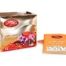 دمنوش زعفرانی سحرخیز بسته 12 عددی