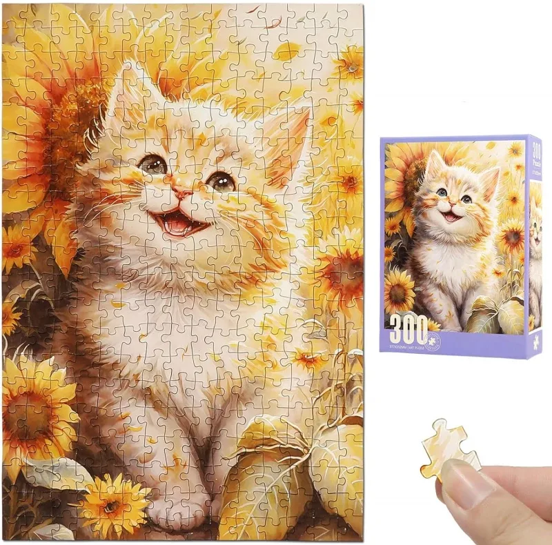 پازل 300 تکه پلی فول ماریو مدل گربه ملوس طرح Art کد 88801 مناسب برای 8 سال به بالا