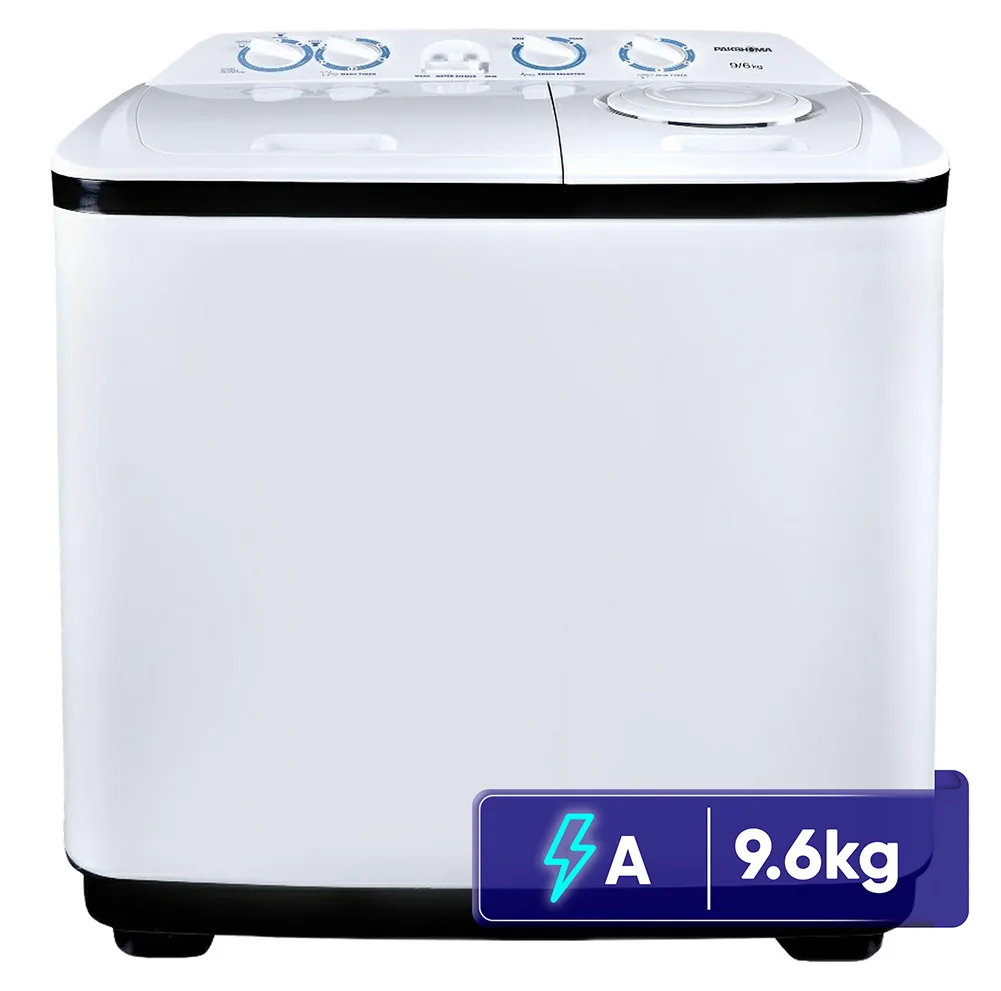 ماشین لباسشویی دو قلو 9.6 کیلوگرم نیمه‌اتوماتیک پاکشوما مدل NA9