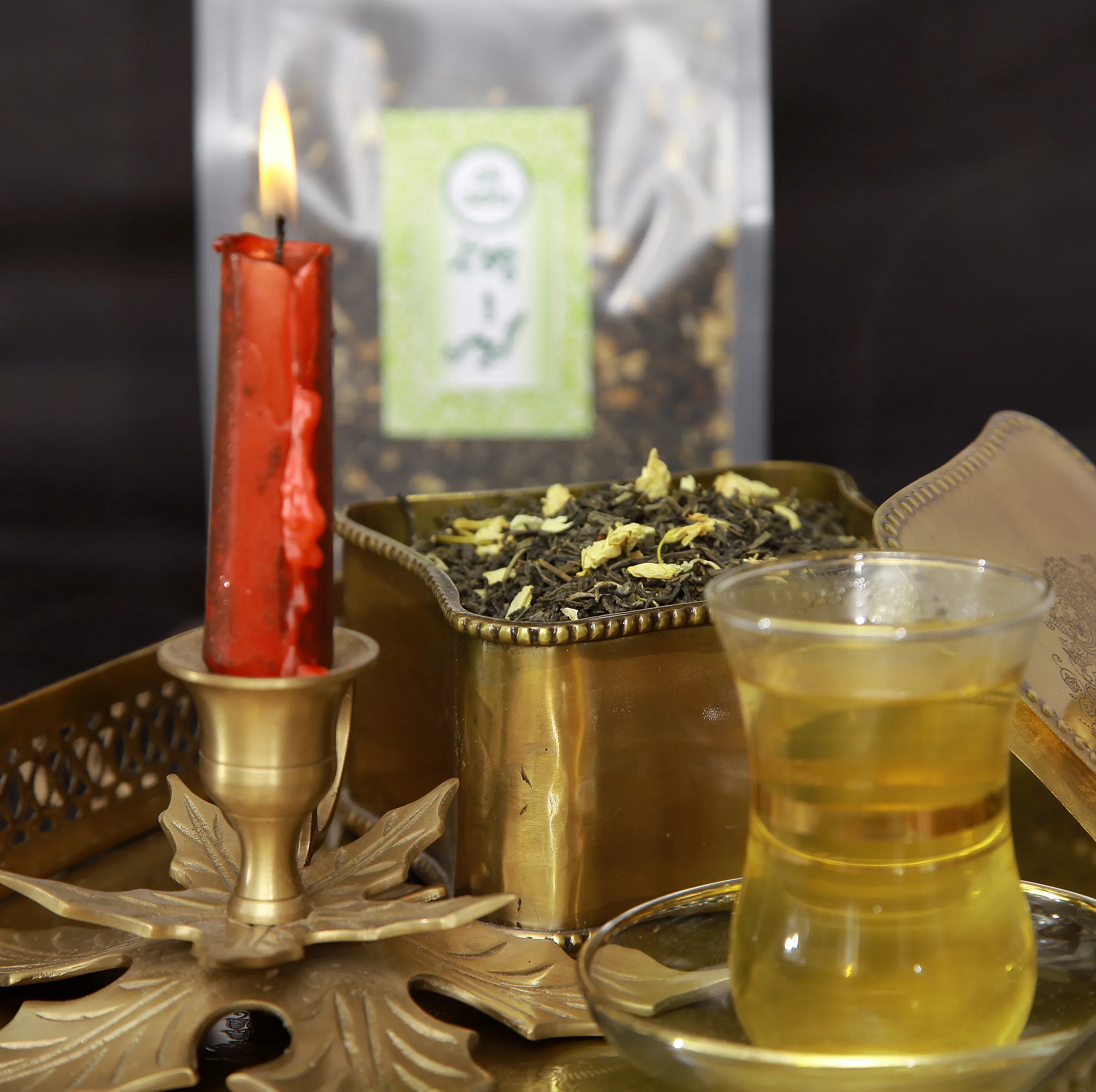 چای سبز با گل یاس چای حامد - 400 گرم