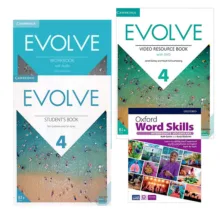 کتاب Evolve 4 و Oxford Word Skills Intermediate 2nd اثر جمعی از نویسندگان انتشارات دانشگاه کمبریج 4 جلدی