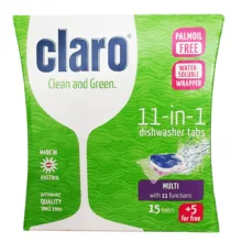 قرص ماشین ظرفشویی کلارو مدل 11in1 وزن 400 گرم بسته 3 عددی