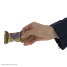 گز لقمه مخلوط پسته و بادام 28 درصد گز کرمانی - 450 گرم