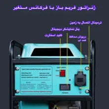 موتور برق بنزینی 7.5 اسب بخار یوفودا مدل G65