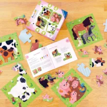 پازل راونزبرگر مدل Farm Animals کد 12004001 مجموعه 4 عددی مناسب برای 2 سال به بالا