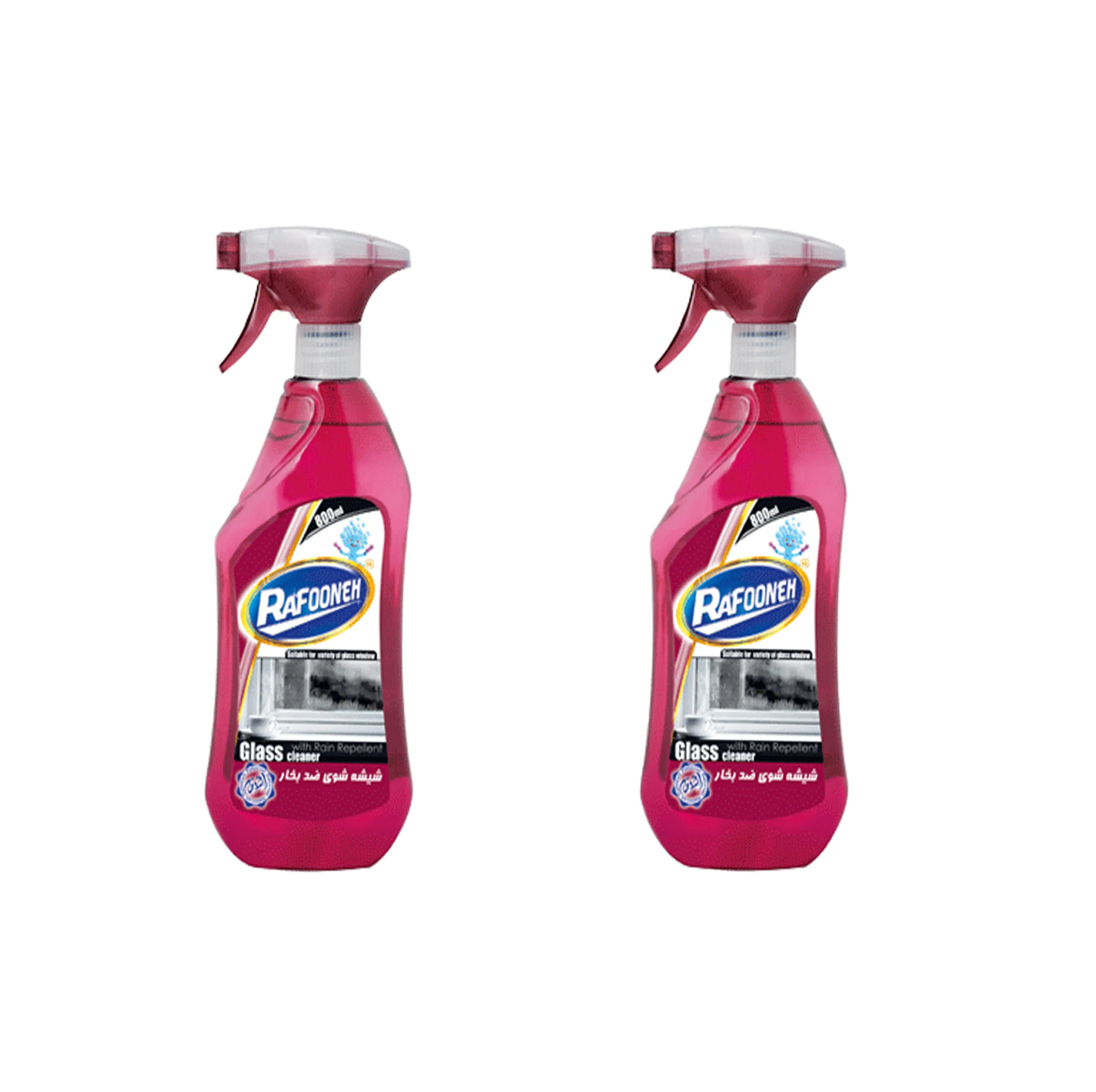 شیشه پاک کن رافونه مدل zed حجم 800 میلی لیتر بسته 2 عددی