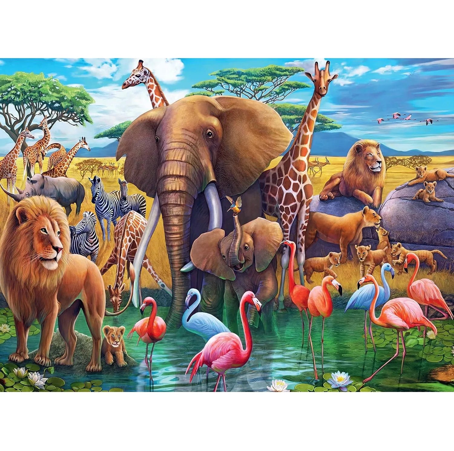 پازل 200 تکه راونزبرگر مدل Exotic Safari کد 13292 مناسب برای 8 سال به بالا