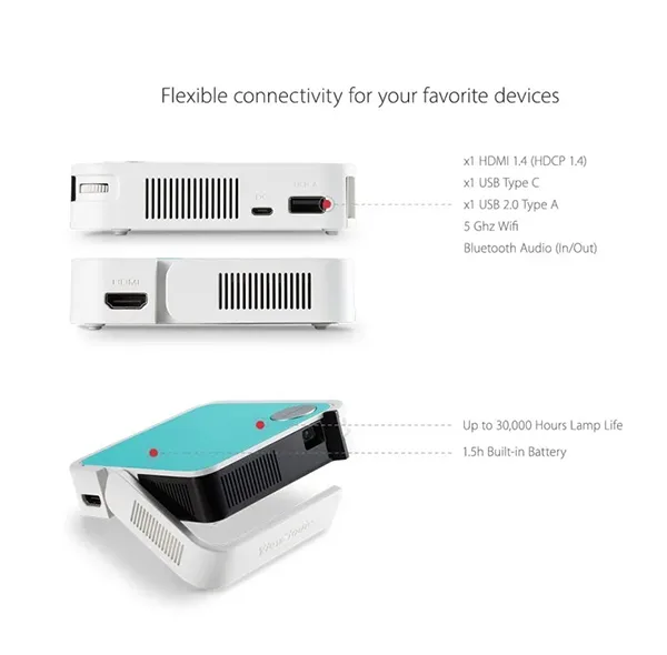 مینی ویدئو پروژکتور ویوسونیک مدل M1 Mini Plus - VS18107