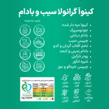 گرانولا رژیمی کینولند - 75 گرم بسته 4 عددی
