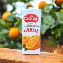 آبمیوه پرتقال به آمد - 200 میلی لیتر بسته 36 عددی