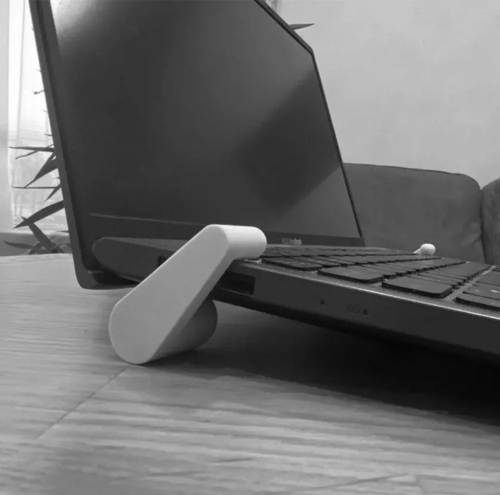 پایه خنککننده لپتاپ سفید مدل Modern بدون فن مناسب برای لپ تاپهای 12 اینچی و بزرگتر بسته 2عددی
