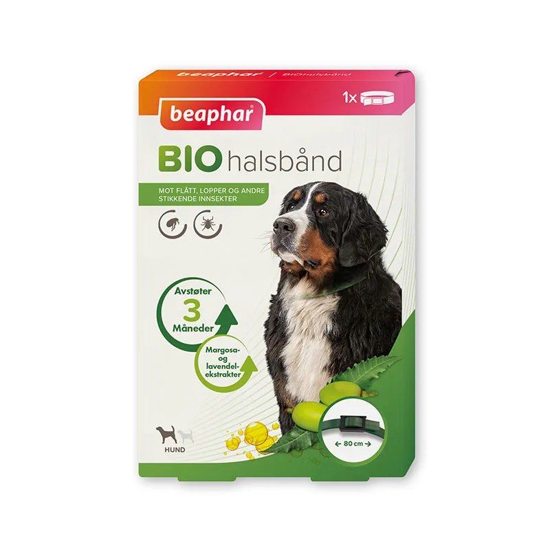 قلاده ضد کک و کنه سگ بیفار مدل Flea & Trick Collar For Dogs سایز 80 سانتی متر