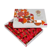 گز 38 درصد لقمه مغز پسته زعفرانی گز کرمانی - 450 گرم