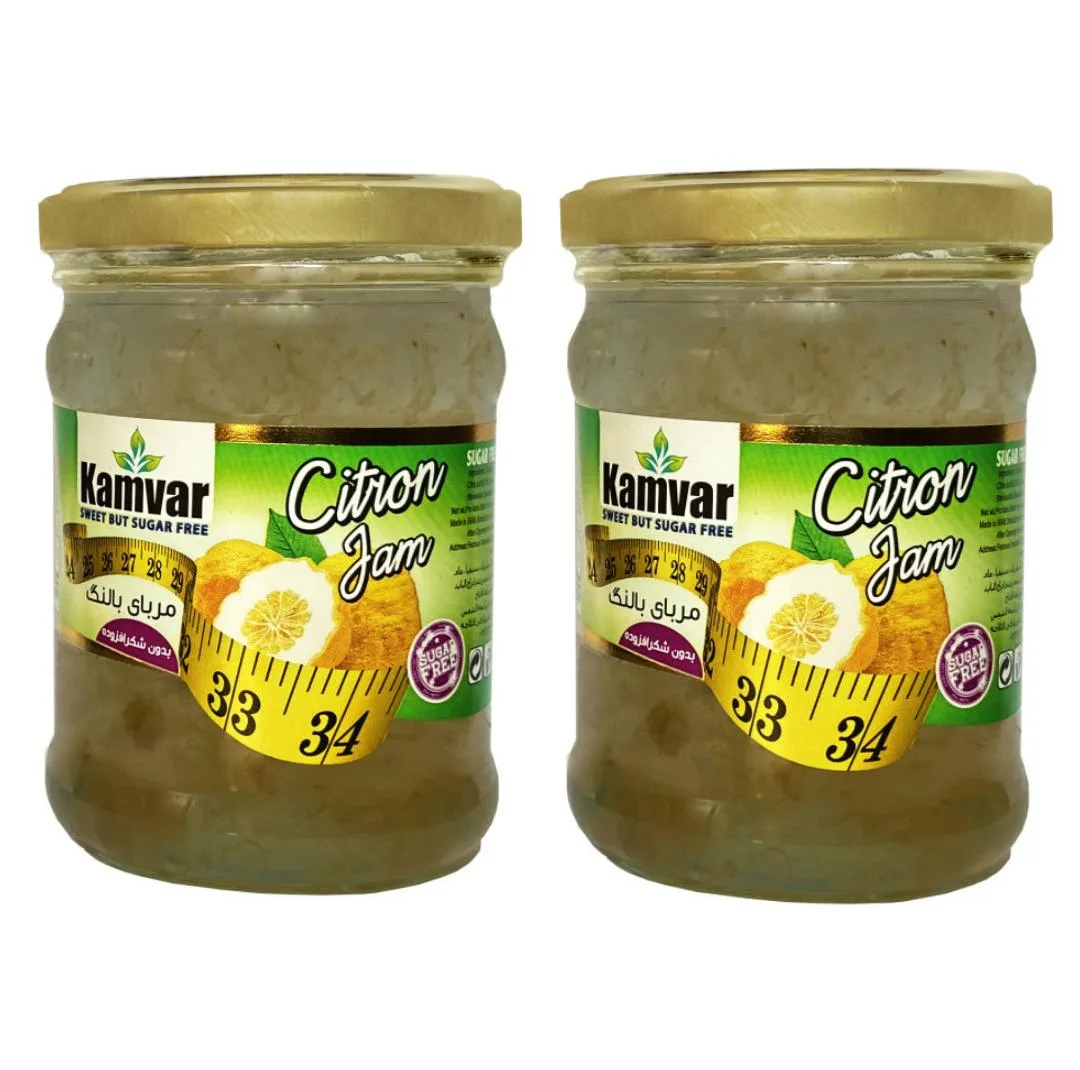 مربا بالنگ رژیمی بدون شکر کامور - 280 گرم بسته 2 عددی