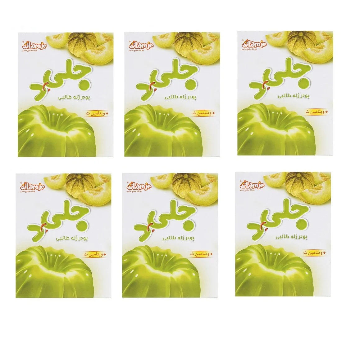 پودر ژله طالبی جلید دراژه - 100 گرم بسته 6 عددی