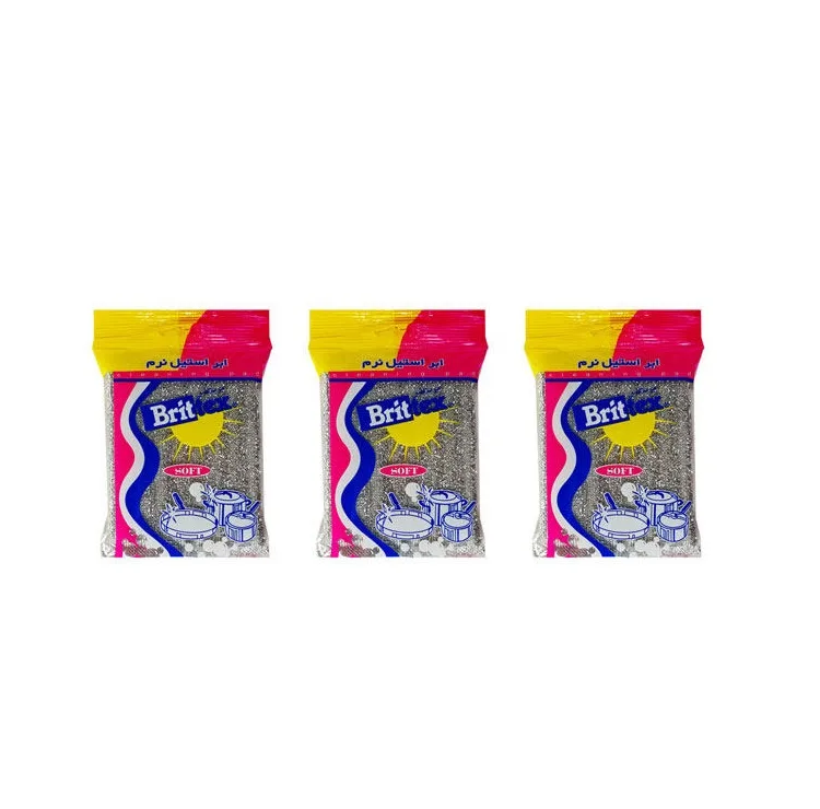 ابر ظرفشویی بریتکس مدل نرم بسته 3 عددی