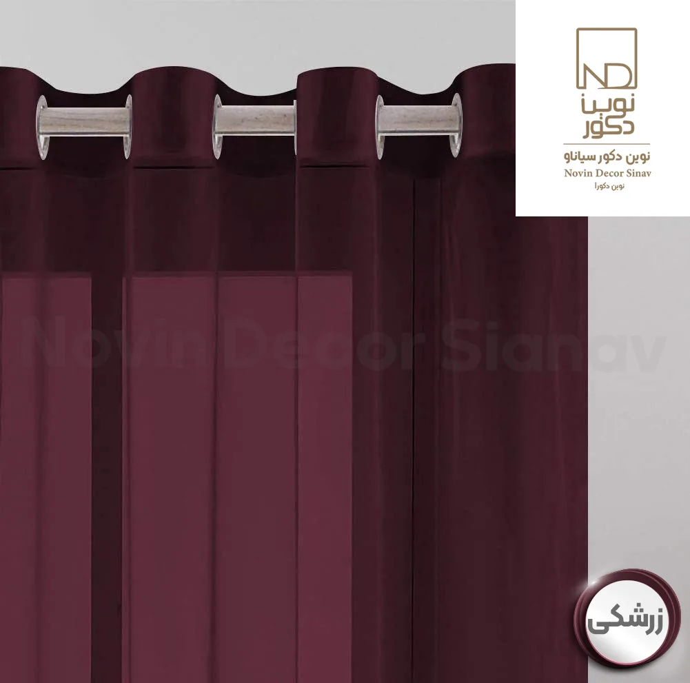 پرده نوین دکور سیاناو مدل حریر کد pb105 سایز 280x140 سانتیمتر