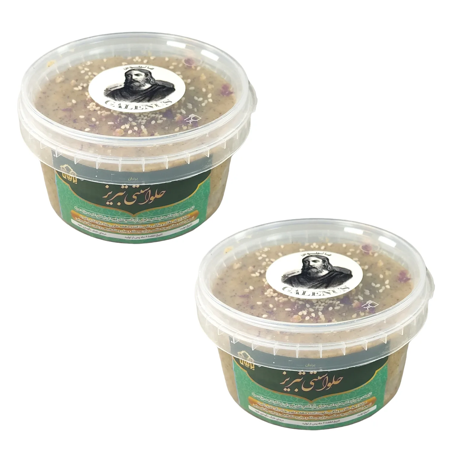 حلوا ارده سنتی تبریز با شکر قهوه ای جالینوس  - 500 گرم بسته 2 عددی