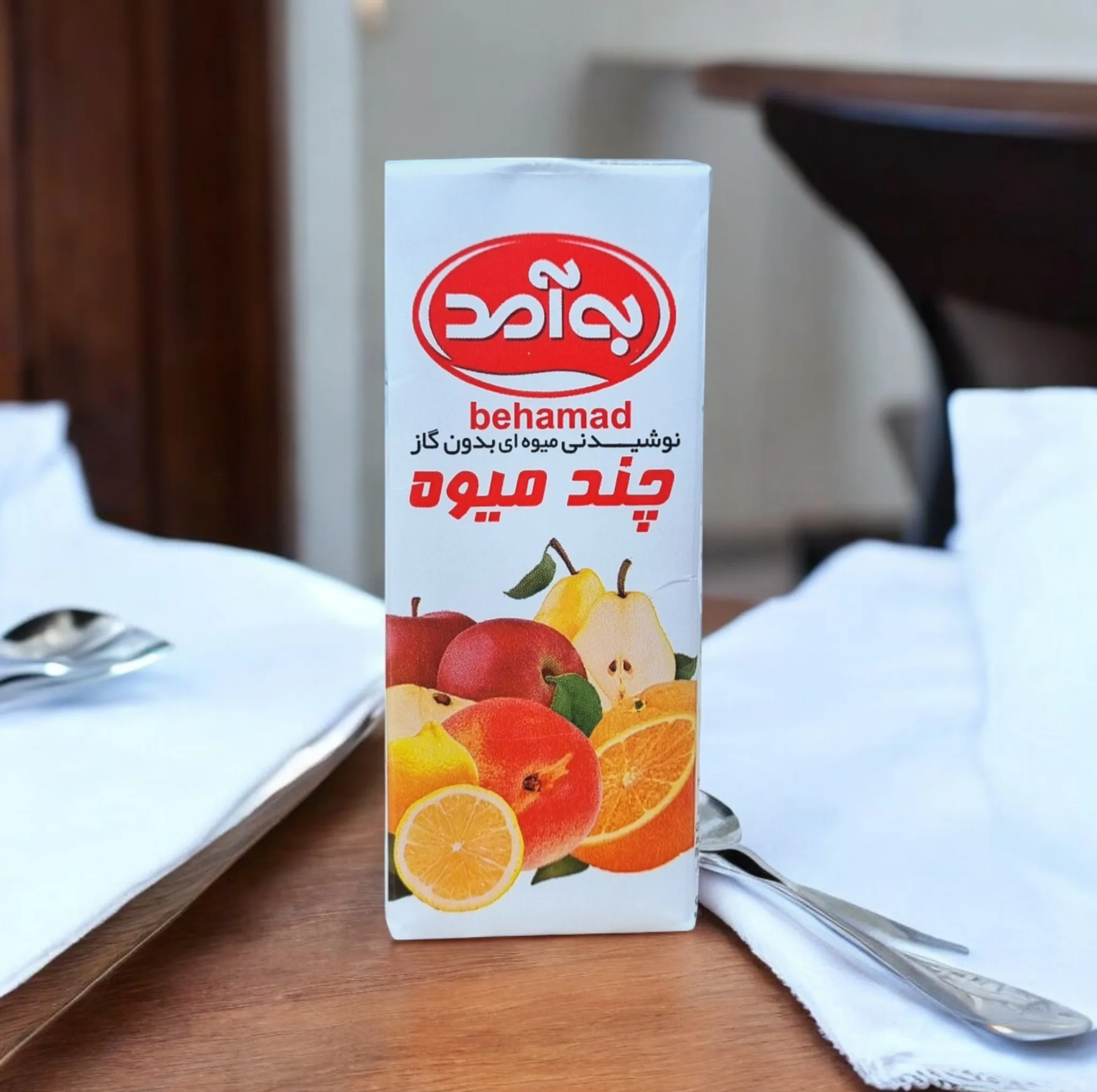 نوشیدنی چند میوه به آمد - 200 میلی لیتر بسته 36 عددی