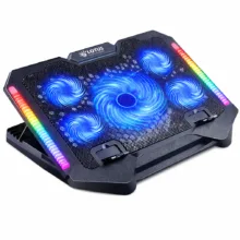 پایه خنک‌کننده لپ‌تاپ گیمینگ لوتوس مدل GF220-RGB دارای پنج عدد فن مناسب برای لپ تاپ‌های 14 تا 17 اینچی