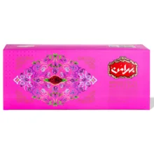 چای کیسه ای سیاه زعفرانی بهرامن بسته 100 عددی