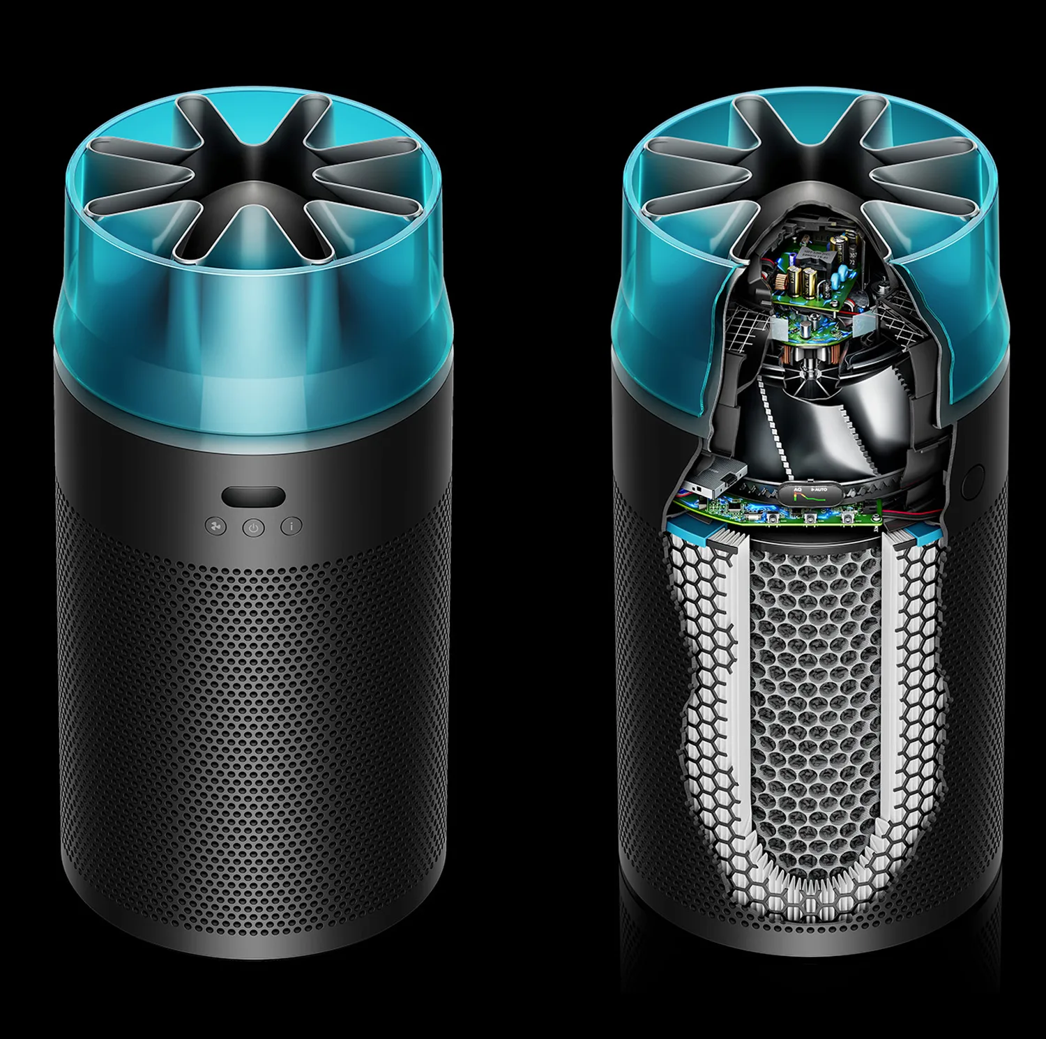 دستگاه تصفیه کننده هوا خانگی ۲مرحله ای دایسون مدل HushJet Compact HJ10