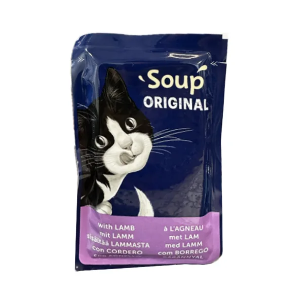 سوپ گربه بالغ فلیکس مدل Soup Original با طعم بره، مرغ، گوشت گاو وزن 288 گرم بسته 6 عددی