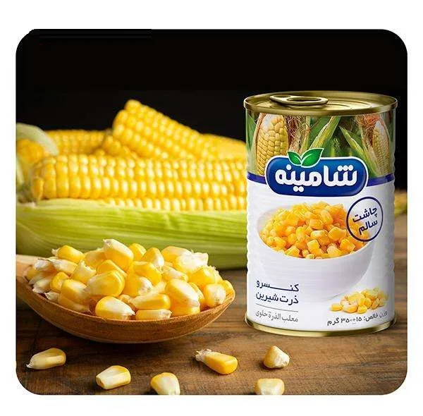 کنسرو ذرت شیرین شامینه - 350 گرم بسته 6 عددی