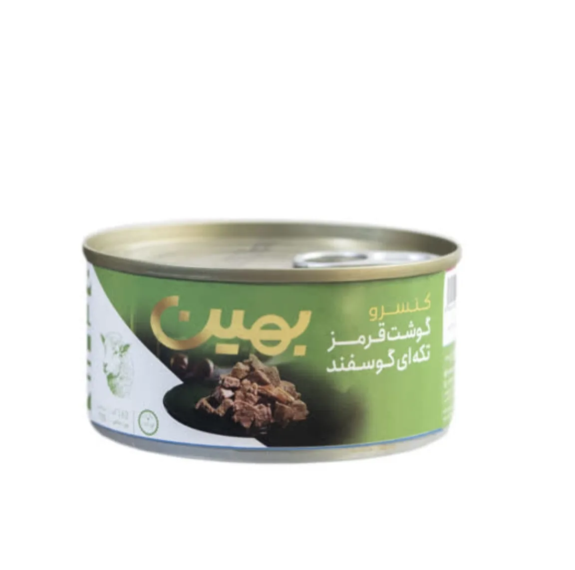 کنسرو گوشت تکه ای گوسفند بهین - 180 گرم بسته 6 عددی