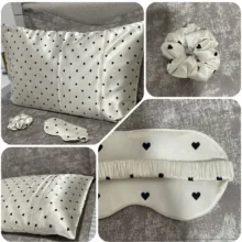 روبالشی مدل satin سایز 50*70 سانتی متر به همراه کش مو و چشم بند