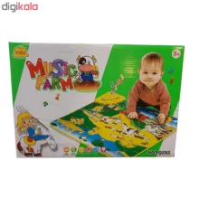 زیر انداز بازی کودک مدل Music Farm