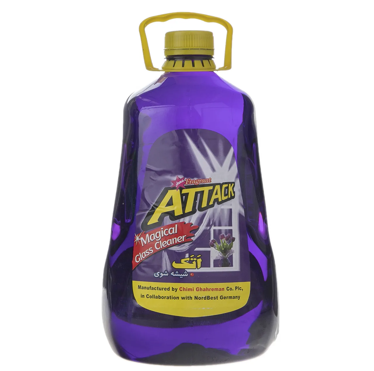 شیشه پاک کن اتک مدل Purple حجم 4 لیتر