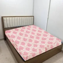 ملحفه پنبه پلی استر مدل ترنم یک نفره سایز 200×160 سانتی‌متر