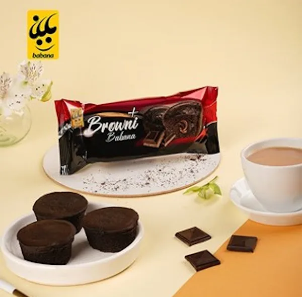 کیک برونی پلاس بابانا - 55 گرم بسته 24 عددی