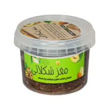 مغز شکلاتی با کره کاکائو کره بادام زمینی کره بادام درختی کره فندق شیره انگور عسل  –  250 گرم