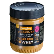 کره بادام زمینی با پروتئین تغلیظ شده آب پنیر پرارین – 350 گرم