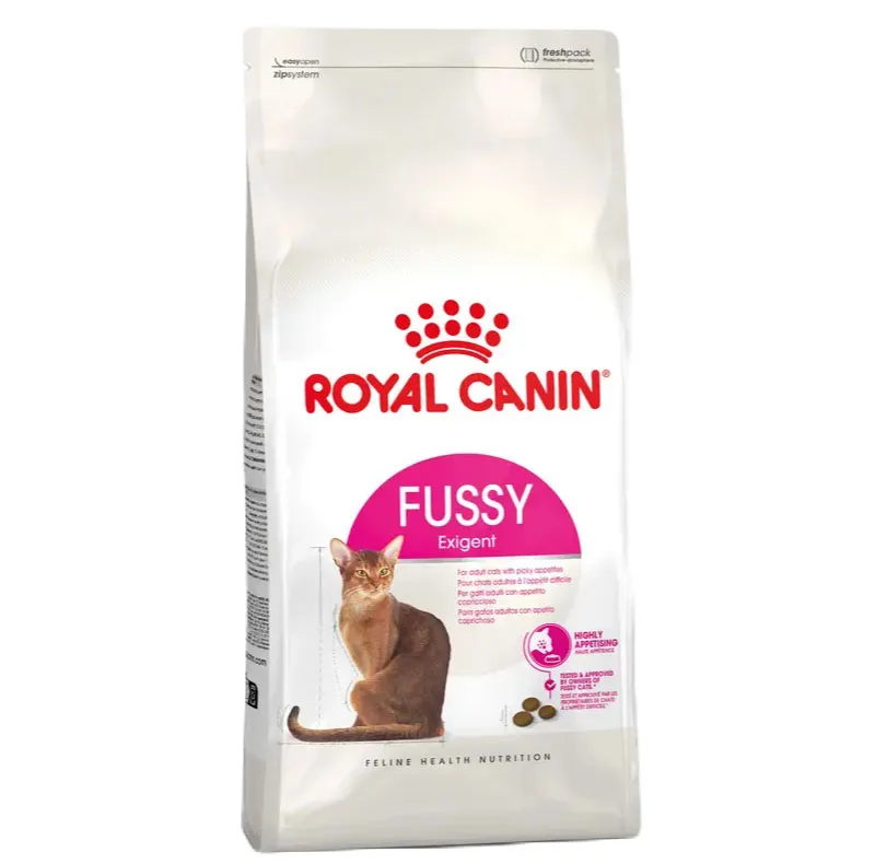 غذا خشک گربه بالغ رویال کنین مدل FUSSY Exigent طعم مرغ وزن 2000 گرم