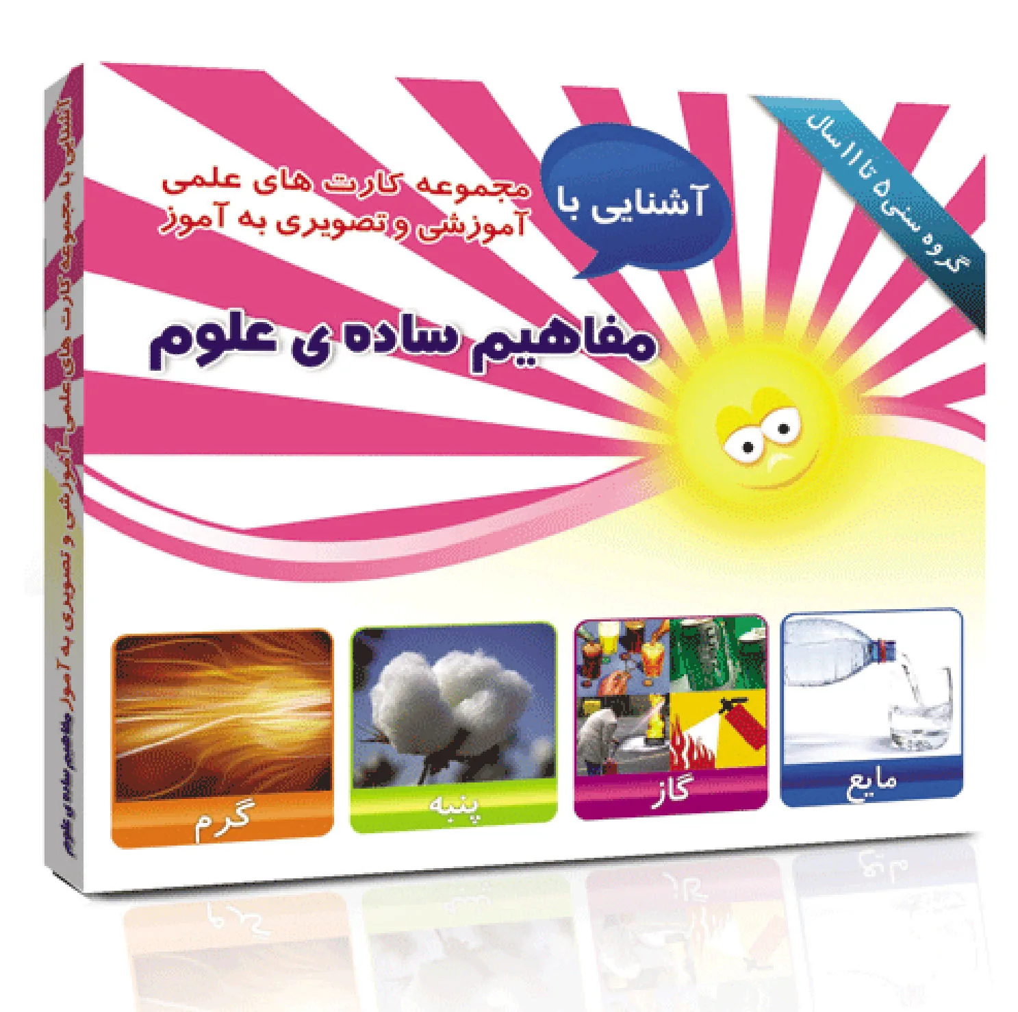 فلش کارت های آموزشی و تصویری دوره ابتدایی انتشارات امین آذر مجموعه 50 عددی