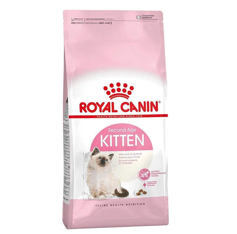 غذای خشک و پوچ بچه گربه رویال کنین مدل Kitten Pack با طعم مرغ وزن 3500 گرم