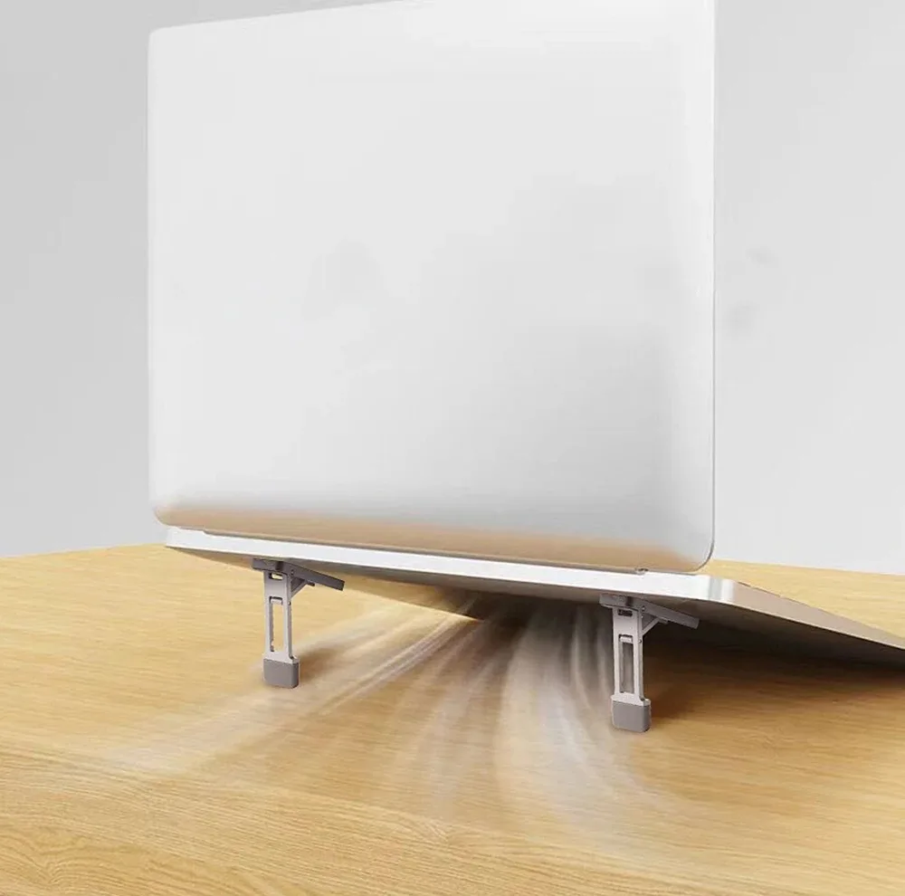 پایه نگهدارنده لپ‌تاپ مدل S1 aluminum alloy مناسب برای لپ تاپ‌های 17 اینچی و کوچک تر بسته 2 عددی